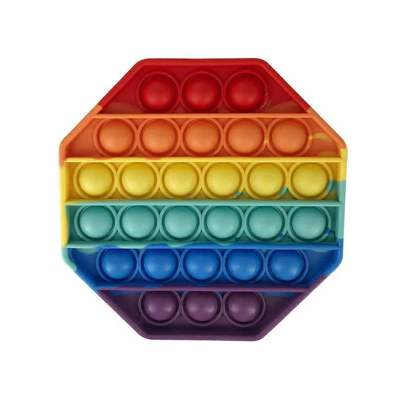 فیجت پاپ ایت طرح رنگین کمان مدل 8 ضلعی