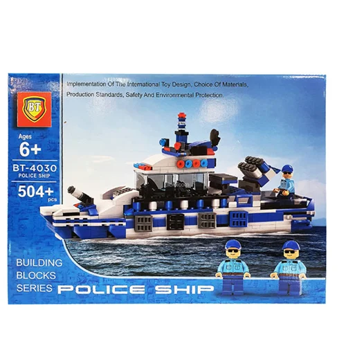 لگو کشتی پلیس بزرگ برند BT کد BT-4030 (504 قطعه)