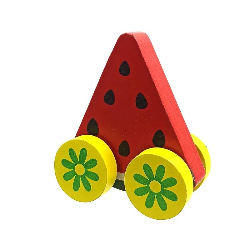ماشین بازی مدل میوه چوبی طرح هندوانه