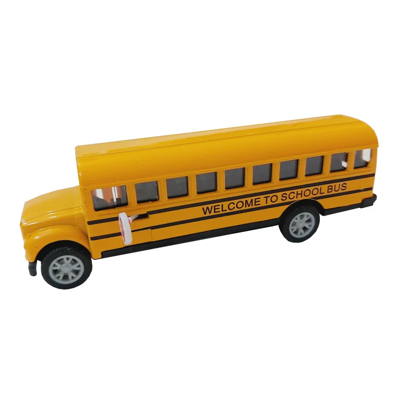 ماشین بازی عقب کش مدل اتوبوس مدرسه
