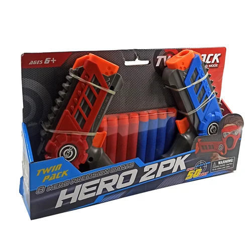 تفنگ بازی مدل Hero 2Pk بسته 2 عددی