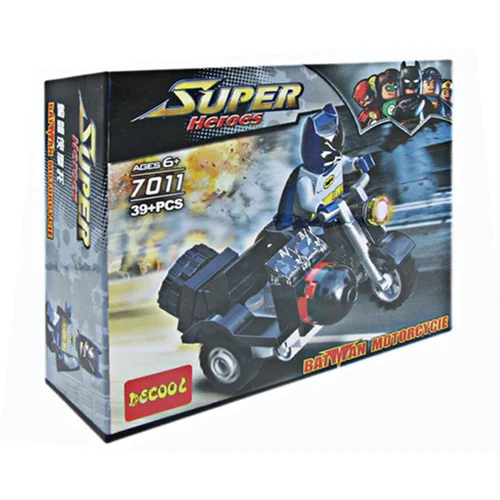 ساختنی دکول مدل Super Heroes سریBatman Motorcycle 7011 تعداد 39 تکه